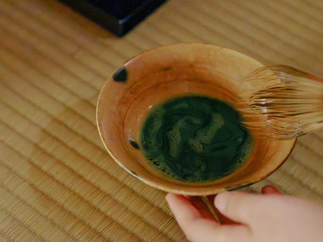 点ったばかりの茶